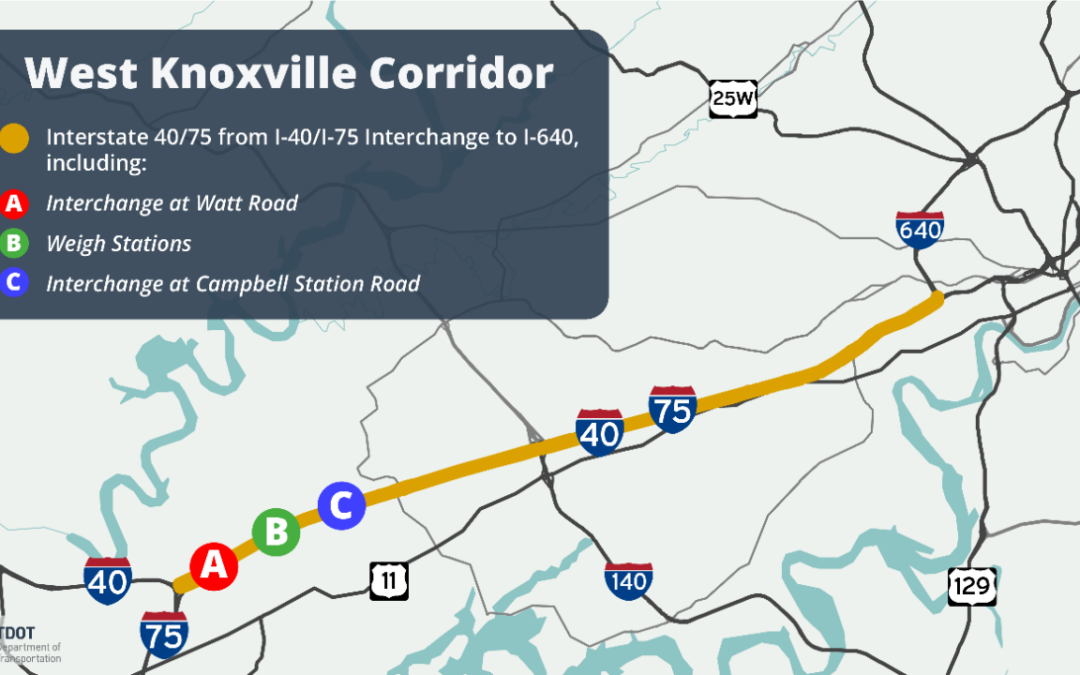 2nd Round of Public Meetings for I-40/I-75 West Knoxville Corridor